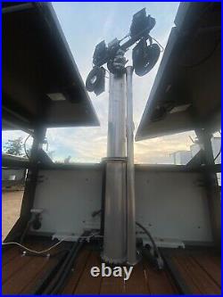 31'H Telescopic Light Pole Aluminum LED Lamps 120W DC48V US Tower ALM-31