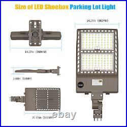 320W 44800LM Led Parking Lot Light Fixture Commercial Shoebox Area Lighting UL