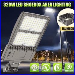 320W 48000LM Outdoor LED Shoebox Parking Lot Light Commercial Street Area Lights