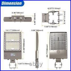 320W 48000LM Outdoor LED Shoebox Parking Lot Light Commercial Street Area Lights