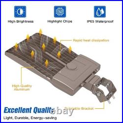 320W 48000LM Outdoor LED Shoebox Parking Lot Light Commercial Street Area Lights