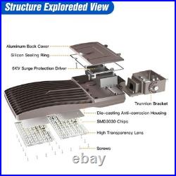 320W 48000LM Outdoor LED Shoebox Parking Lot Light Commercial Street Area Lights