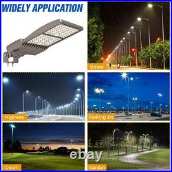 320W 48000LM Outdoor LED Shoebox Parking Lot Light Commercial Street Area Lights