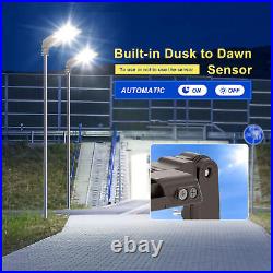 320W LED Parking Lot Area Light Dusk to Dawn Outdoor Shoebox Street Pole Lamp UL