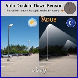 320W LED Parking Lot Light 21000 Lumen, Shoebox Area Flood Light with Slip Fitter
