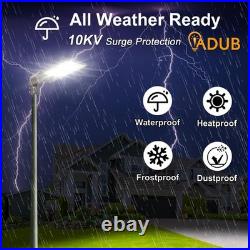 320W LED Parking Lot Light 21000 Lumen, Shoebox Area Flood Light with Slip Fitter