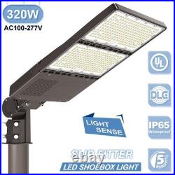 320W LED Parking Lot Light 44800LM Outdoor Street Pole Lamp Dusk To Dawn UL List
