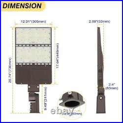 320W LED Parking Lot Light 44800LM Outdoor Street Pole Lamp Dusk To Dawn UL List