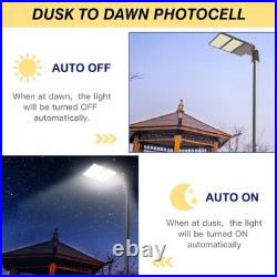 320W LED Parking Lot Light 44800LM Outdoor Street Pole Lamp Dusk To Dawn UL List