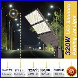 320W LED Parking Lot Light 44800LM Outdoor Street Pole Lamp Dusk To Dawn UL List 320W LED Parking Lot Light 44800LM Outdoor Street Pole Lamp Dusk To Dawn UL List