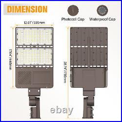 320W LED Parking Lot Light, 44800Lm Commercial Street Light Outdoor Dusk to Dawn