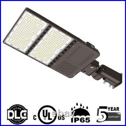 320W LED Parking Lot Light 44,800 Lumens 5000K with Photocell Slip Fitter Mount