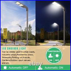 320W LED Parking Lot Light 44,800 Lumens 5000K with Photocell Slip Fitter Mount