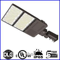 320W LED Parking Lot Light 5000K 44,800 Lumens with Photocell+Slip Fitter Mount