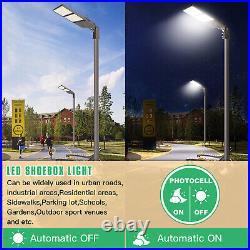 320W LED Parking Lot Light 5000K 44,800 Lumens with Photocell+Slip Fitter Mount