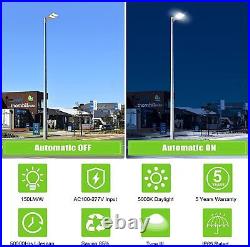 320W LED Parking Lot Light Commercial Area Sport Court Street Light & Photocell
