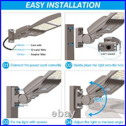 320W LED Parking Lot Light Commercial LED Area Lighting 5000K Street Wall Lights