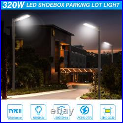 320W LED Parking Lot Light Commercial LED Area Lighting 5000K Street Wall Lights