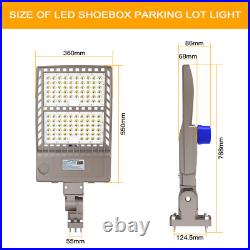 320W LED Parking Lot Light Dusk to Dawn Commercial Shoebox Street Light UL&DLC