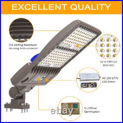 320W LED Parking Lot Light Dusk to Dawn Commercial Shoebox Street Light UL&DLC