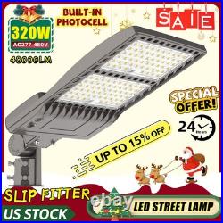 320W LED Parking Lot Light Dusk to Dawn Commercial Shoebox Street Pole Lighting 320W LED Parking Lot Light Dusk to Dawn Commercial Shoebox Street Pole Lighting