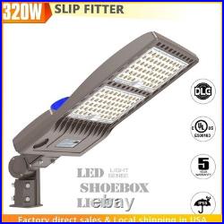 320W LED Parking Lot Light Dusk to Dawn Commercial Shoebox Street Pole Lighting