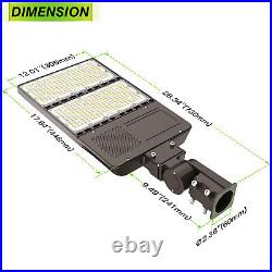 320W LED Parking Lot Light Dusk to Dawn Outdoor Street Courts Shoebox Area Lamp