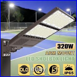 320W LED Parking Lot Light Dust to Dawn with Photocell, Commercial Shoebox Light