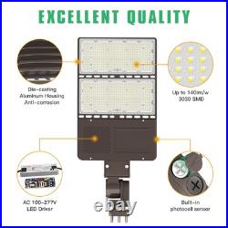 320W LED Parking Lot Light Dust to Dawn with Photocell, Commercial Shoebox Light