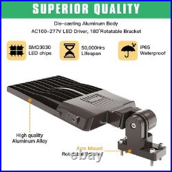 320W LED Parking Lot Light Dust to Dawn with Photocell, Commercial Shoebox Light
