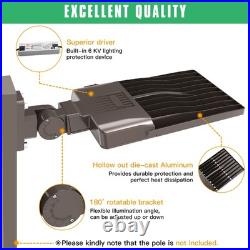 320W LED Parking Lot Light Dust to Dawn with Photocell, Commercial Shoebox Light