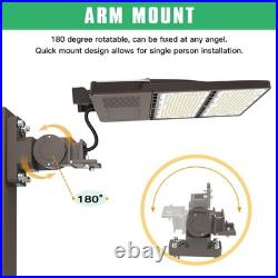 320W LED Parking Lot Light Dust to Dawn with Photocell, Commercial Shoebox Light