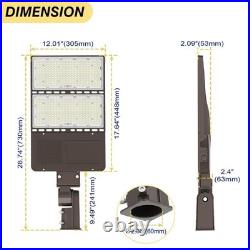 320W LED Parking Lot Light Outdoor Commercial Shoebox Street Light Dusk To Dawn