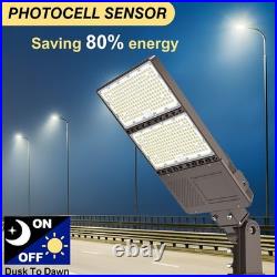 320W LED Parking Lot Light Outdoor Commercial Shoebox Street Light Dusk To Dawn