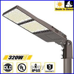 320W LED Parking Lot Light Outdoor Dusk to Dawn Commercial Shoebox Street Lights