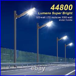 320W LED Parking Lot Light Outdoor Street Security Shoebox Lighting Dusk To Dawn