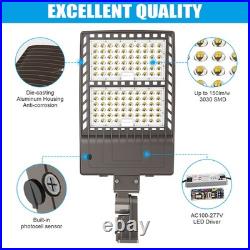 320W LED Parking Lot Pole Light Dusk To Dawn Shoebox Fixture Commercial Lighting 320W LED Parking Lot Pole Light Dusk To Dawn Shoebox Fixture Commercial Lighting