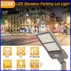 thumbnail image 2 of Kukuppo 320W LED Parking Lot Light – Outdoor Shoebox Street Light With Dusk To Dawn, 48,000 Lumens, 5000K 2 of 5