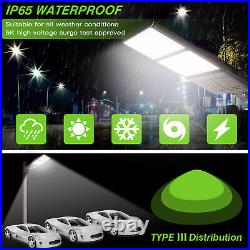 320W LED Parking Lot Pole Light Shoebox Fixture Dusk to Dawn Outdoor Street Lamp