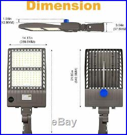 thumbnail image 2 of Kukuppo 320W LED Parking Lot Light – Outdoor Shoebox Street Light With Dusk To Dawn, 48,000 Lumens, 5000K 2 of 5