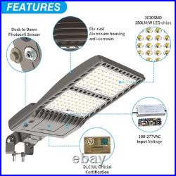 320W LED Parking Lot Street Light Yoke Wall Mount Dusk to Dawn Outdoor Lighting 320W LED Parking Lot Street Light Yoke Wall Mount Dusk to Dawn Outdoor Lighting