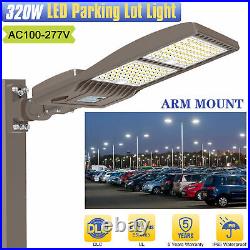 320W LED Shoebox Area Light Outdoor Commercial Street Parking Lot Pole Lights