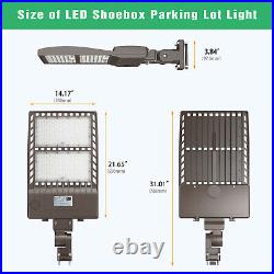 320W LED Shoebox Area Light Outdoor Commercial Street Parking Lot Pole Lights