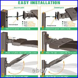 320W LED Shoebox Area Light Outdoor Commercial Street Parking Lot Pole Lights