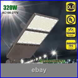 320W LED Shoebox Area Light Outdoor Parking Lot Lamp Dusk To Dawn with Photocell