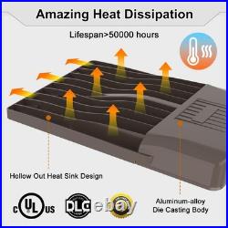 320W LED Shoebox Area Light Outdoor Parking Lot Lamp Dusk To Dawn with Photocell