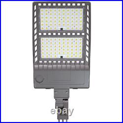 320W LED Shoebox Area Light Outdoor Parking Lot Pole Light 33600LM +Arm Mount