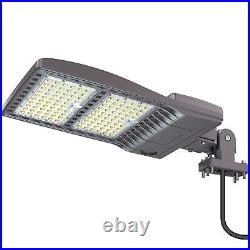 320W LED Shoebox Area Light Outdoor Parking Lot Pole Light 33600LM +Arm Mount