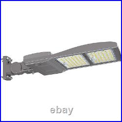 320W LED Shoebox Area Light Outdoor Parking Lot Pole Light 33600LM +Arm Mount