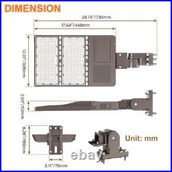 320W LED Shoebox Parking Lot Light – Dusk To Dawn, IP65, 44800 Lumens, Commercial Outdoor Street Light